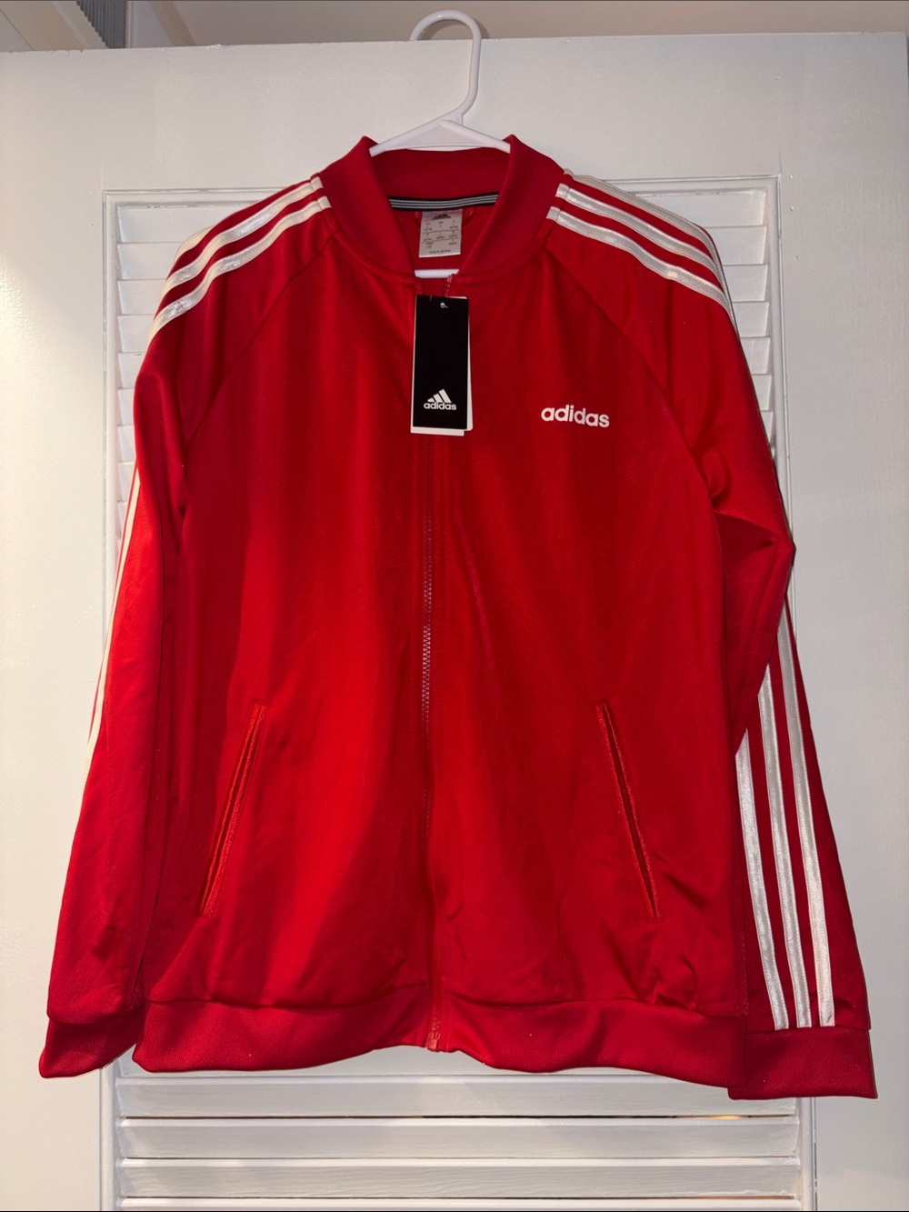 Trendy Brand New Adidas Red Tracksuit Jacket🔥